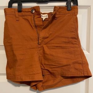 Madewell Camp Shorts in Burnt Sienna Size Medium